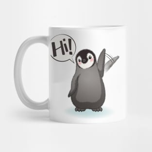 Happy emperor penguin chick Mug